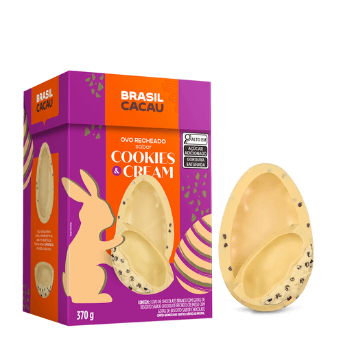 Ovo de Páscoa Recheado Cookies & Cream 370g